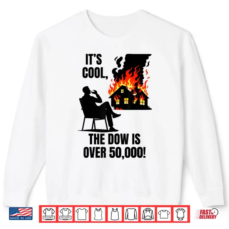 Sweatshirt The Dow Is Over 50000 Stock Market Meme Shark Shirt