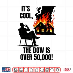 Design The Dow Is Over 50000 Stock Market Meme Shark Shirt
