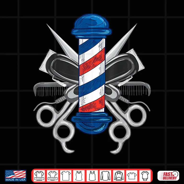 Design Barber Design For Men Women Barber Pole Hairdresser Barber Shirt