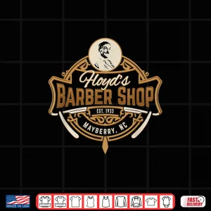 Design Andy Griffith Show FloydS Barber Shop Classic Tv Shirt