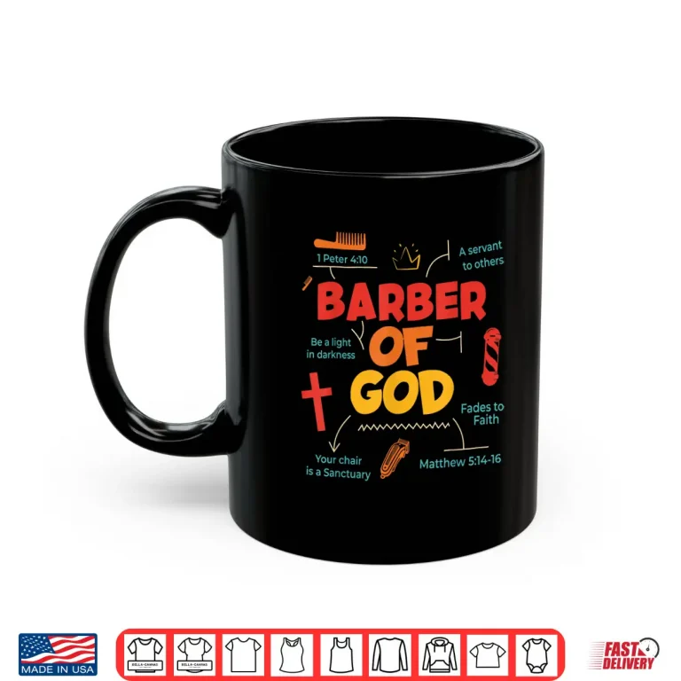 Mug Barber Of God Christian Barber Inspiration Shirt