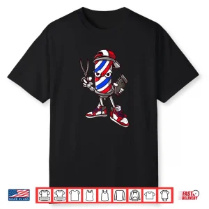Barber Vintage Cool Outfit Hairdresser Gift Barbershop Shirt