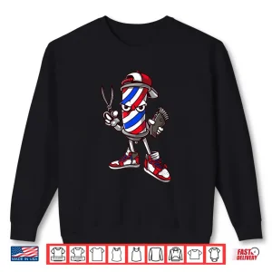 Sweatshirt Barber Vintage Cool Outfit Hairdresser Gift Barbershop Shirt