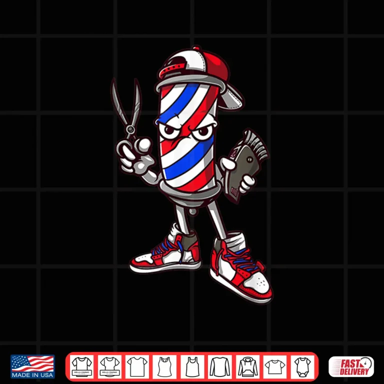 Design Barber Vintage Cool Outfit Hairdresser Gift Barbershop Shirt