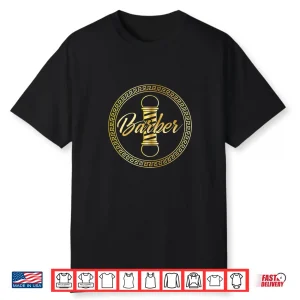 Cool Logo Graphic Barbershop Barber School Graduation Gift Shirt
