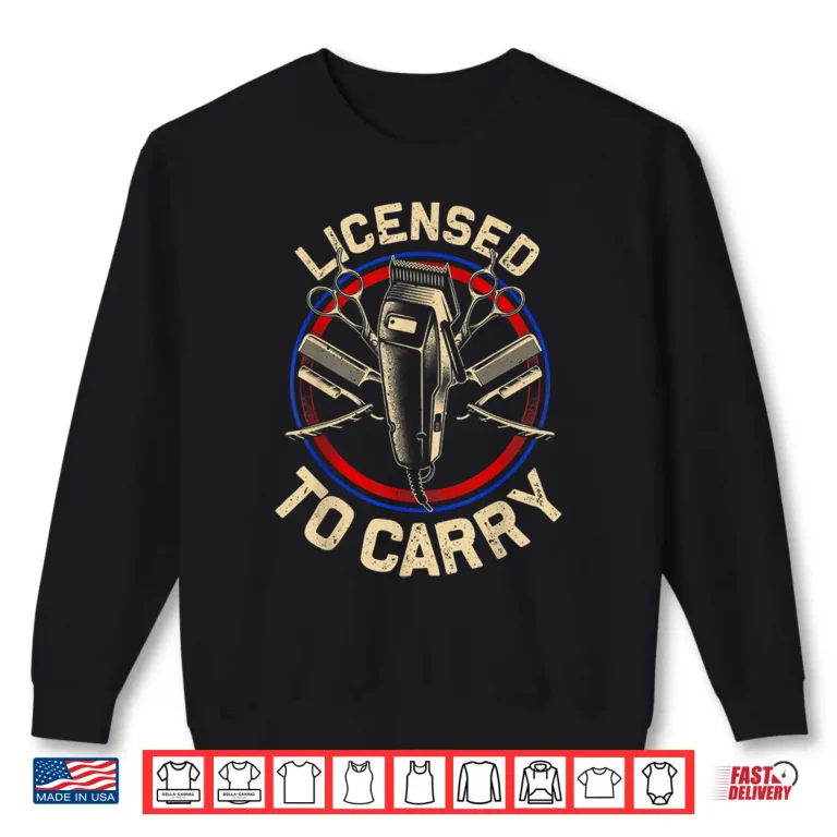 Sweatshirt Funny Barber Designs For Men Dad Hairstyling Stylist Tools Shirt