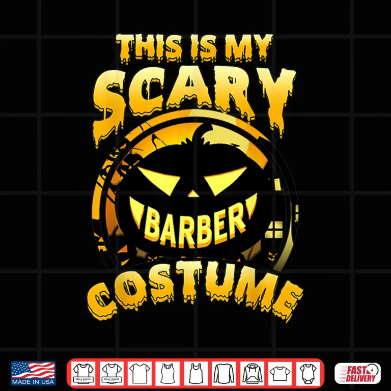 Design This Is My Barber Rabbit Costume Halloween Gift Shirt