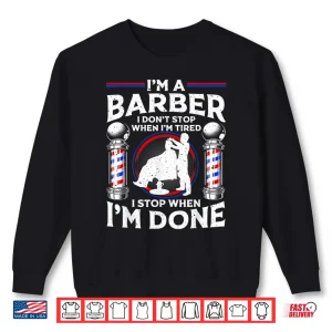 Barber Hairstyling Professional Quote Minimalist Design Shirt 2 Sweatshirt Barber Hairstyling Professional Quote Minimalist Design Shirt
