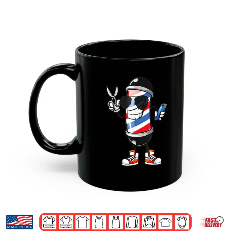 Mug Barber Pole Barbershop Haircut Professional Graphic Shirt