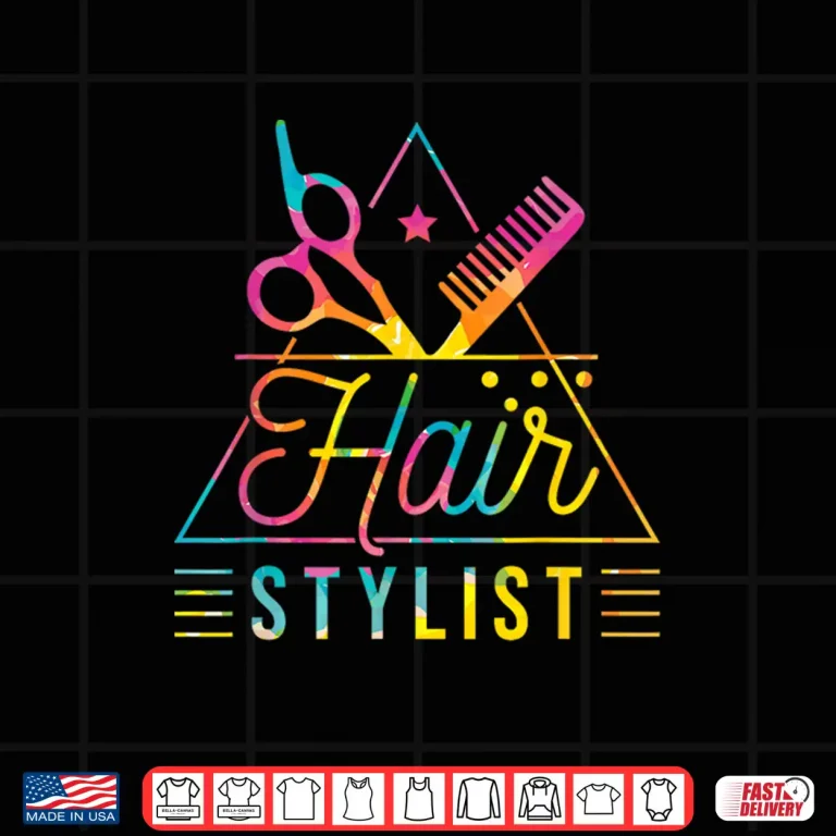 Design Hair Stylist Professional Hair Styling Graphic Shirt