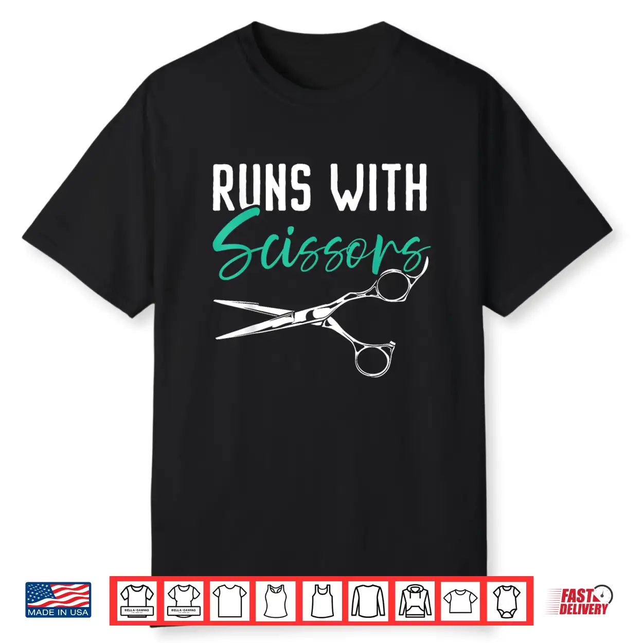 Runs With Scissors Barbershop Haircutting Hairstyle Shirt Runs With Scissors Barbershop Haircutting Hairstyle Shirt