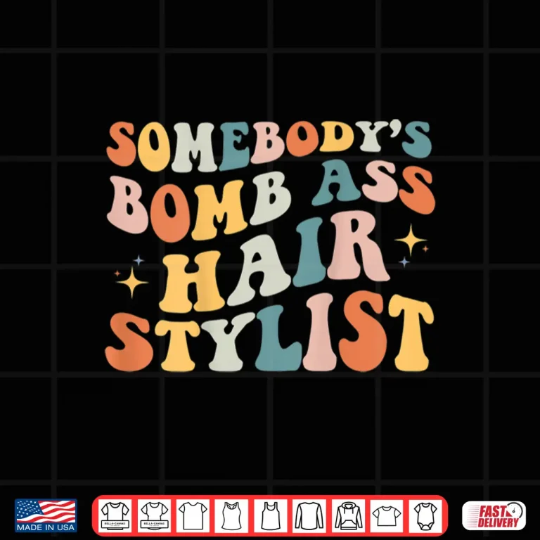 Design Retro Hair Stylist Professional Grooming Apparel Shirt
