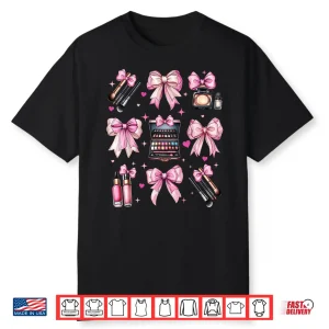 Coquette Bow Makeup Artist Mua Aesthetic Graphic Shirt