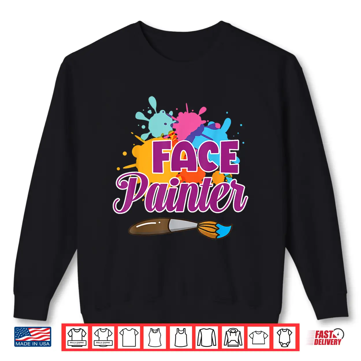 Face Painter Cute Face Painting Professional Design Shirt Face Painter Cute Face Painting Professional Design Shirt