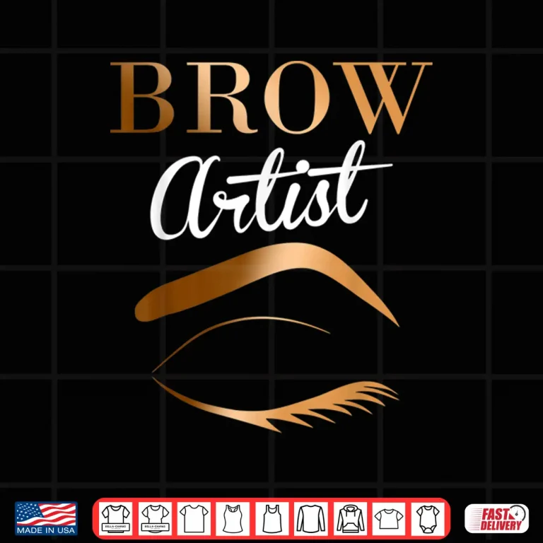Design Eyebrow Artist Microblading Professional Cosmetic Design Shirt