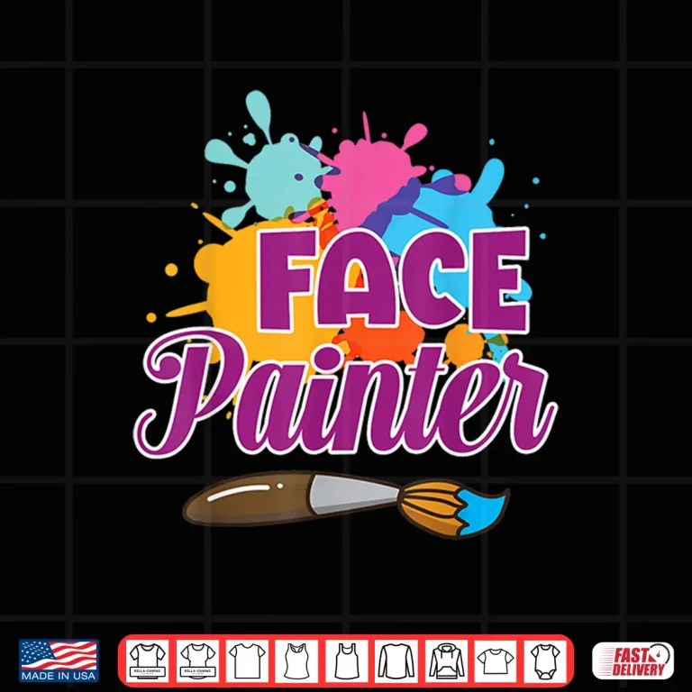 Design Face Painter Cute Face Painting Professional Design Shirt
