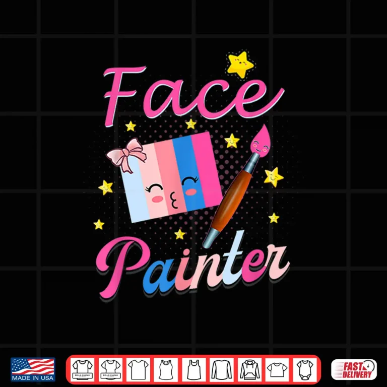 Design Face Painter Professional Makeup Artist Graphic Shirt