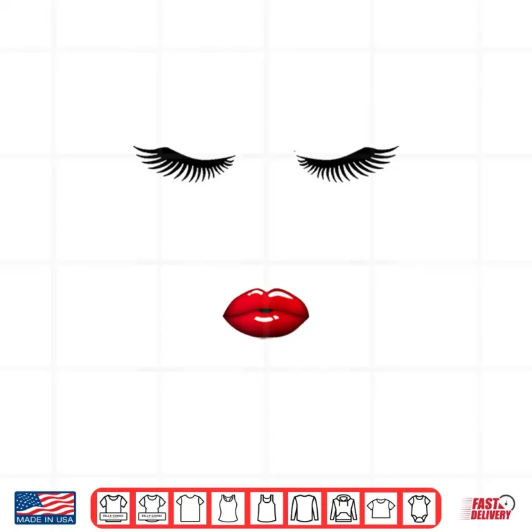 Design Lipstick And Lashes Artist Eyelash Professional Shirt