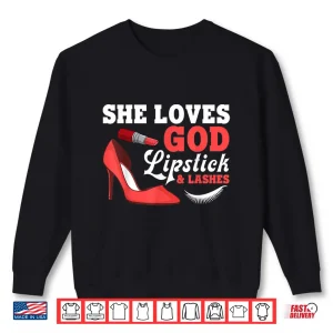 Sweatshirt Lipstick Art Cosmetic Professional Graphic Design Shirt