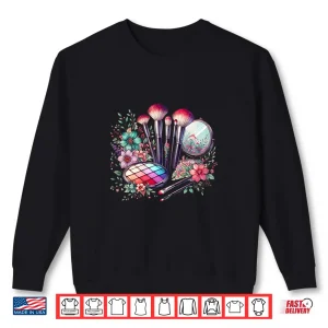Sweatshirt Makeup Artist Flower Beautician Cosmetologist Artistic Shirt