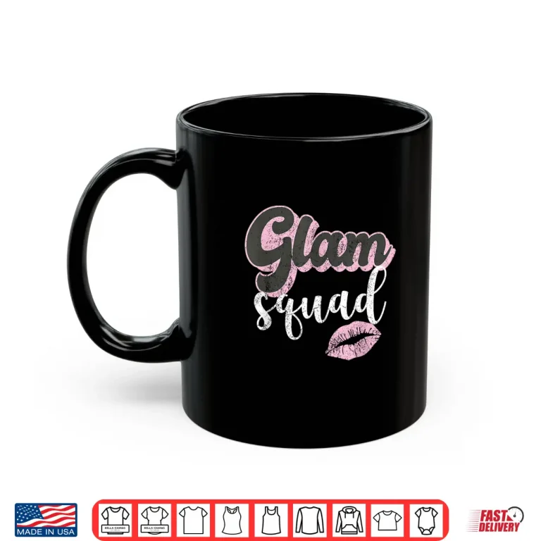 Mug Vintage Glam Squad Beautician Mua Esthetician Shirt