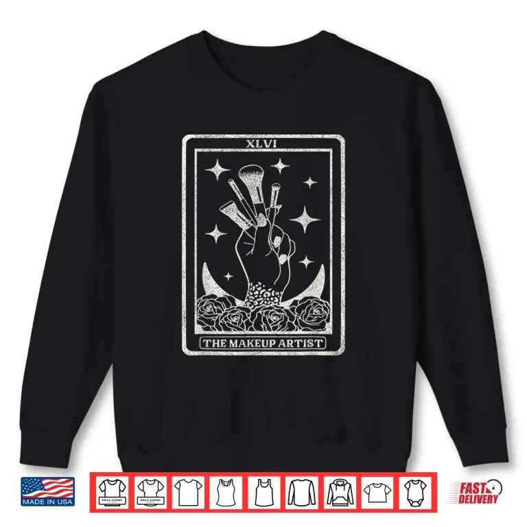 Sweatshirt Vintage The Makeup Artist Tarot Card Mua Gothic Shirt