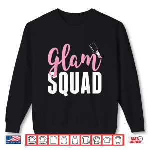 Sweatshirt Glam Squad Professional Makeup Cheer Graphic Shirt