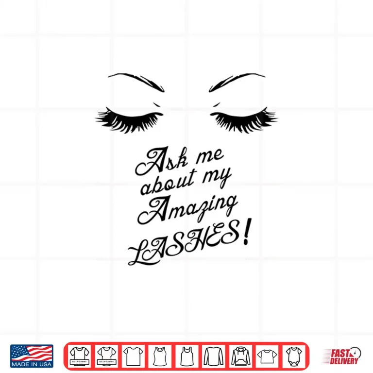 Design Lashes Artist Eyelash Professional Graphic Shirt