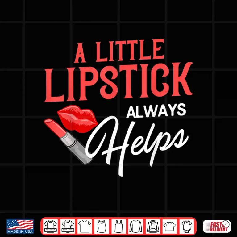 Design Lipstick Red Lips Makeup Artist Cosmetologist Shirt