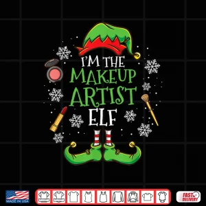 Design Makeup Artist Elf Festive Christmas Holiday Shirt