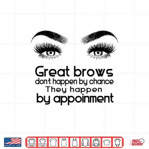 Design Makeup Artist Microblading Brow Professional Graphic Shirt