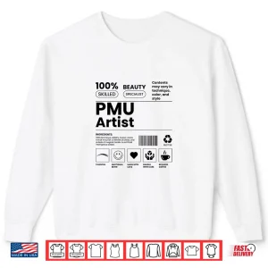 Sweatshirt Pmu Artist Barcode Permanent Mua Brow Artist Shirt