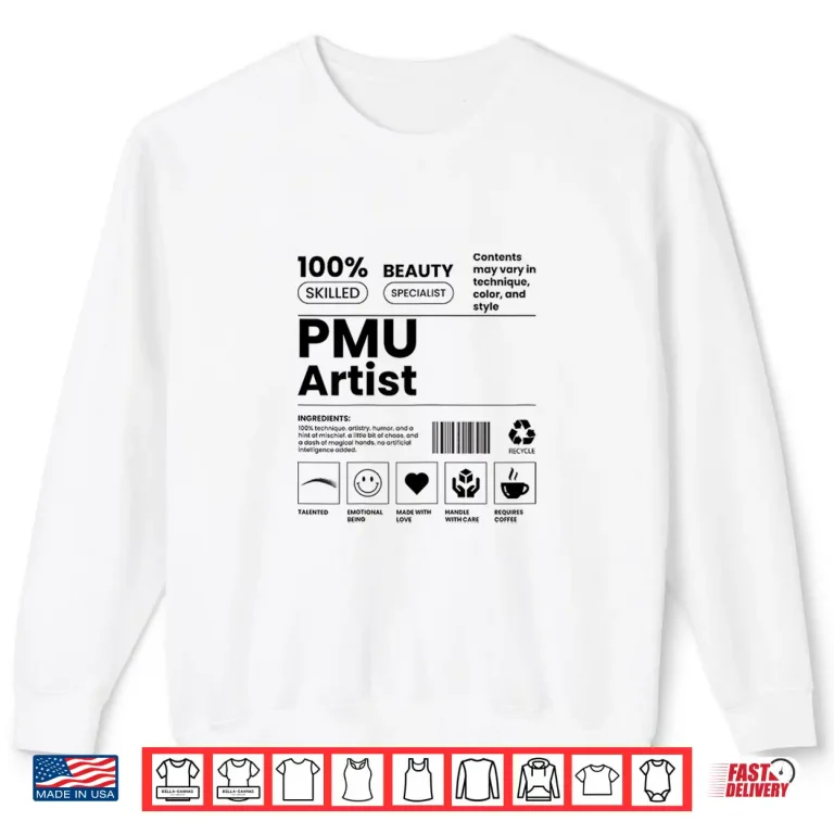 Sweatshirt Pmu Artist Barcode Permanent Mua Brow Artist Shirt