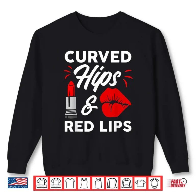 Sweatshirt Red Lips Art Makeup Artist Lipstick Lover Graphic Shirt