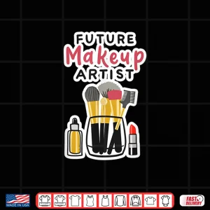 Design Brushes Lipstick Cute Future Makeup Artist Shirt