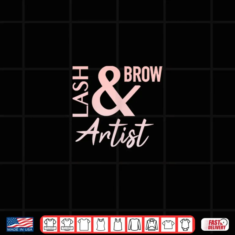 Design Lash Brow Artist Esthetician Microblading Shirt