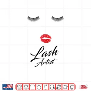 Design Lashes Artist Eyelash Professional Graphic Design Shirt