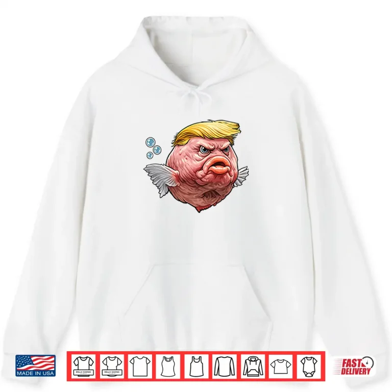 Hoodie Angry Fish Political Satire Cultural Commentary Shirt