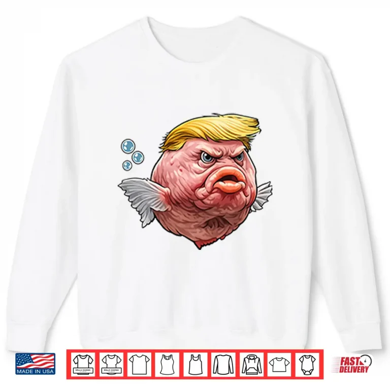 Sweatshirt Angry Fish Political Satire Cultural Commentary Shirt