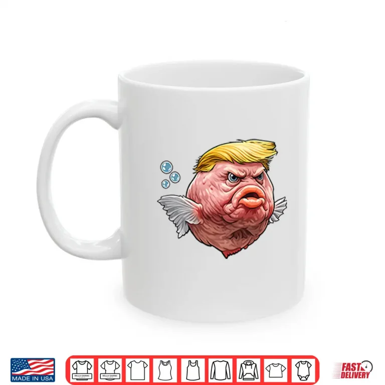 Mug Angry Fish Political Satire Cultural Commentary Shirt