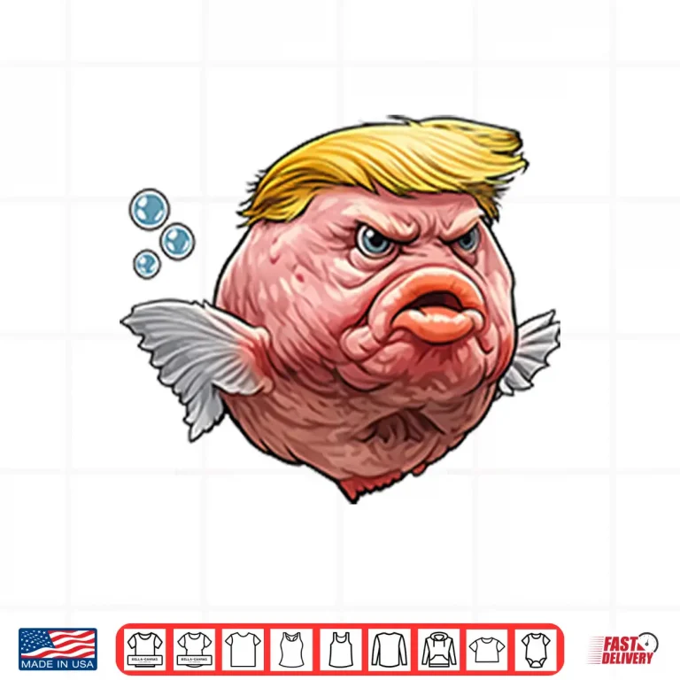 Design Angry Fish Political Satire Cultural Commentary Shirt