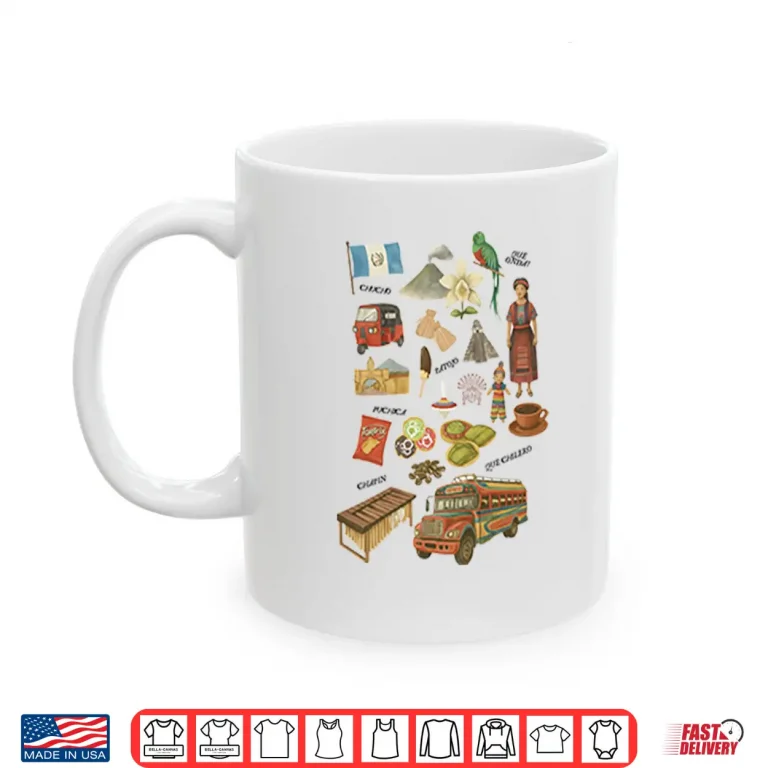 Mug Guatemala Heritage Pride National Flag Graphic Shirt