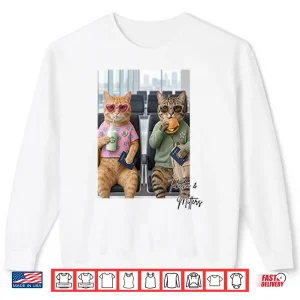 Hey Cool Cats Retro Feline Character Design Shirt 2 Sweatshirt Hey Cool Cats Retro Feline Character Design Shirt