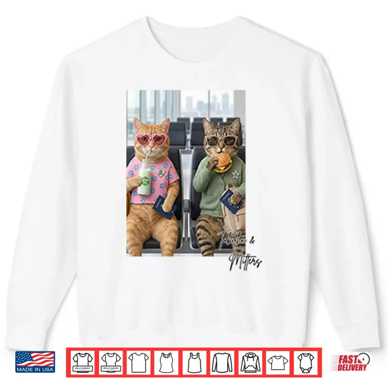 Sweatshirt Hey Cool Cats Retro Feline Character Design Shirt