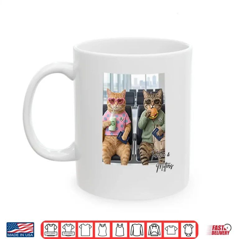 Mug Hey Cool Cats Retro Feline Character Design Shirt