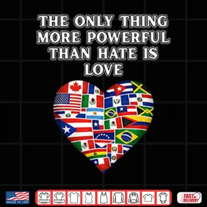 Design Universal Power Of Love Inspirational Message Shirt