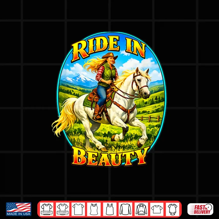 Design Horse Lover Vintage Ride In Beauty Artistic Shirt