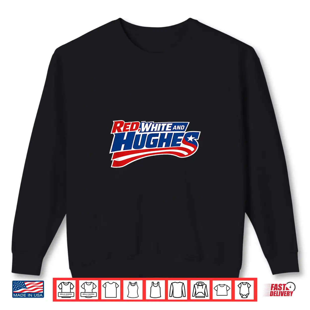 Red White And Hughes Victory Performance Graphic Shirt Red White And Hughes Victory Performance Graphic Shirt