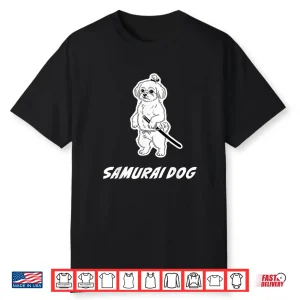 Samurai Maltese Katana Warrior Dog Artistic Shirt