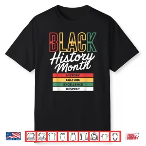 Celebrating Black History Month Afro Artistic Heritage Shirt